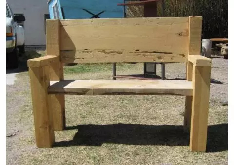 Handmade Pine Bench